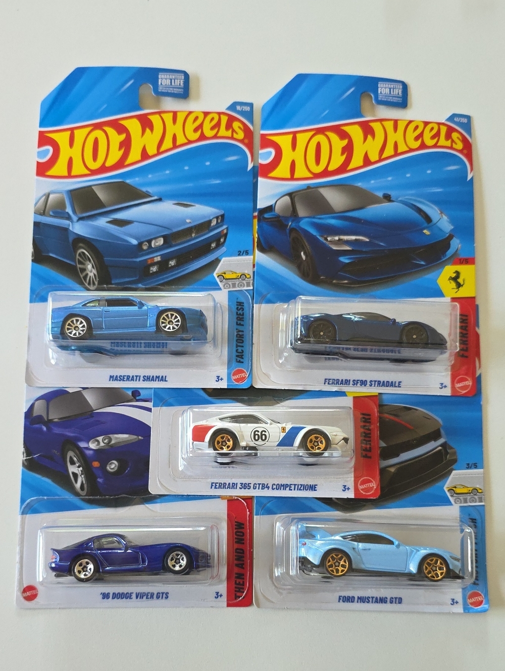 Hot Wheels -  Blue Assorted Die-Cast Vehicles